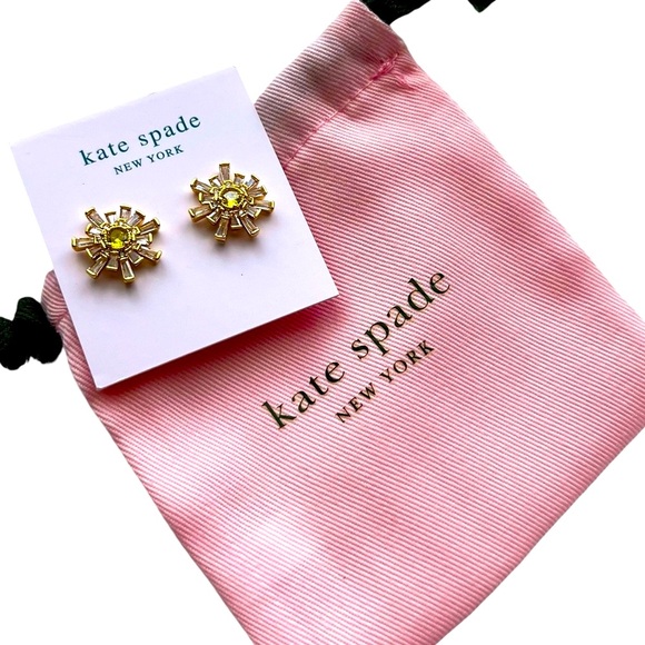 New Kate Spade Sparkling CZ Stud Earrings - Picture 2 of 7
